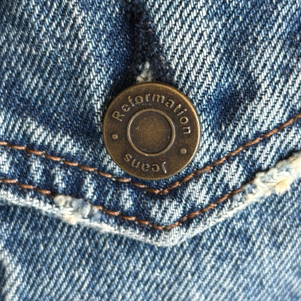 Reformation Blue Denim Jacket - Picture 3 of 7